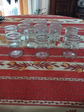 Pots yaourt en verre