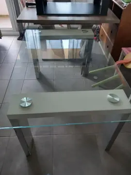 table en verre