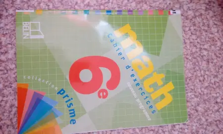 Cahier d'exercices de maths 6ème (vide)