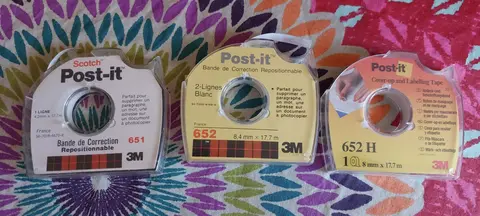 Rouleaux adhésif reposionnable