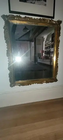 Miroir ancien doré