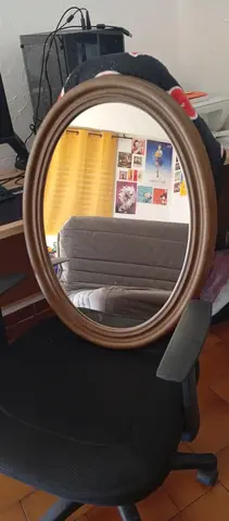 miroir ovale