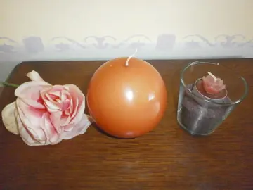 2 bougies décoratives