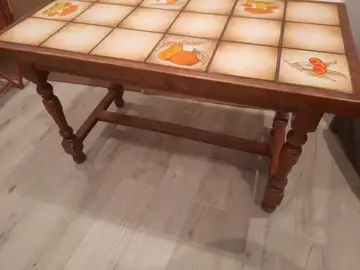 table de cuisine en bois et carrel6