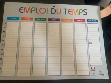 Emploi du temps