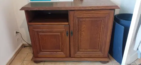 meuble tv en bois vintage
