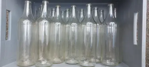 21 bouteilles verre