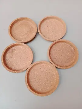 5 sous-verre en liège diamètre 9cm