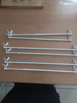 3 paires de tringles à rideaux