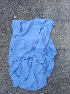 housse de lit en coton bleu 1 personne