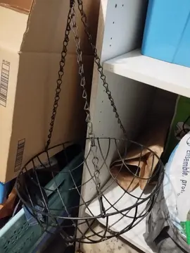 5 paniers métal à suspendre