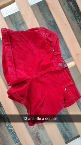 donne short 12 ans fille