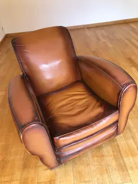 fauteuil club imitation cuir