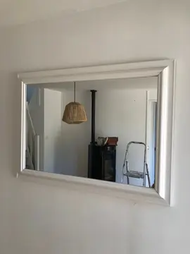 miroir blanc 75x105