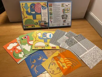 Motifs à frotter - Loisirs créatifs enfant