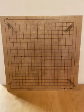 Plateau de jeu go et échiquier (recto-verso)