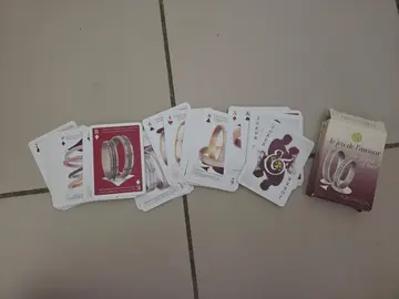 Jeu de cartes thème du mariage