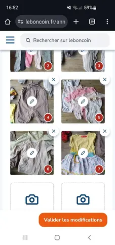 lot vêtements 1-3 mois