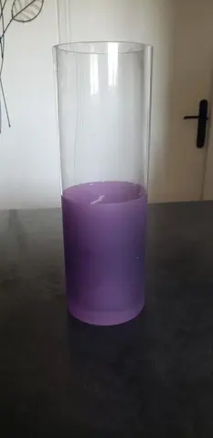 vase en verre coloré