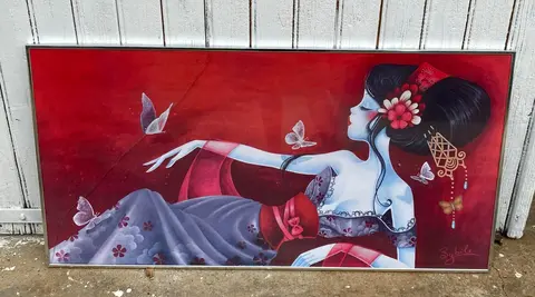 Cadre décor japonisant