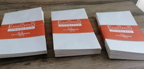 Lot enveloppes blanches neuves