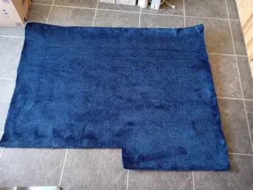 2 M2 de moquette neuve bleu