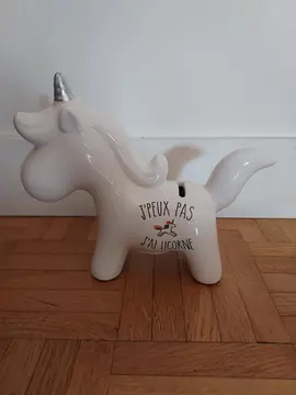 Tirelire licorne