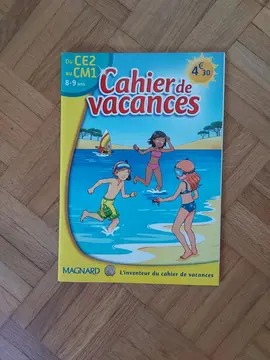 Cahier de vacances CE2 au CM1