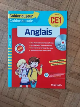 Cahier apprentissage anglais CE1