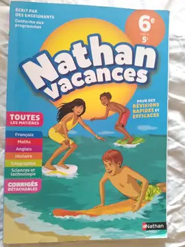 cahier de vacances de la 6e à la 5e