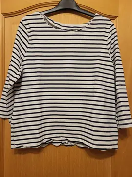 pull d été manches 3/4 boutonné dans le dos