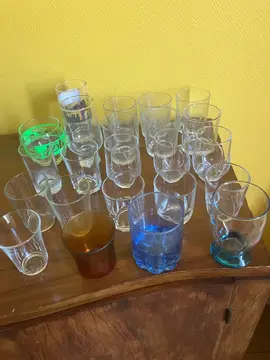 lot de 23 verres