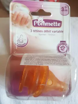 3 TÉTINES+ 3mois DEBIT VARIABLE NEUVES