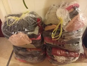 sacs de linge mélangé