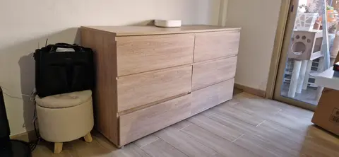 commode bois clair