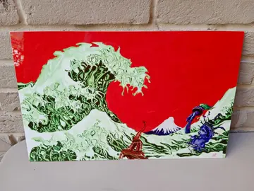 LA VAGUE Image imprimée sur aluminium