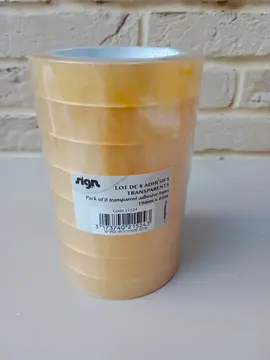 Lot de 8 rouleaux adhésif 19mm x 66 m