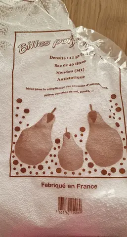 Billes de polystyrène pour rembourrage