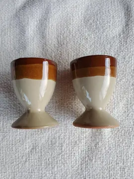 2 coquetiers en céramique