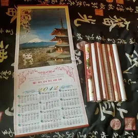 Lot de sept calendriers restaurants Chinois.