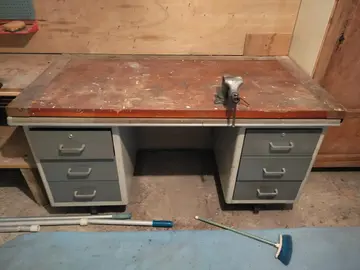 meuble de rangement établi