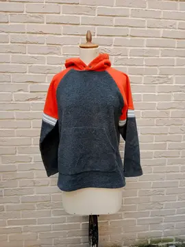 Sweatshirt gris et orange Taille S
