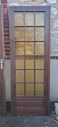 Double porte vitrée intérieure
