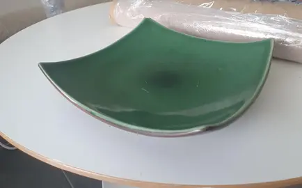 Plat carré vert