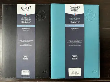 Lot de deux agendas planning Quo Vadis