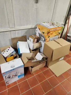 lot de cartons