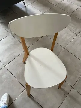 lot 6 chaises blanches