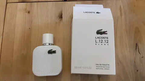 Parfum Lacoste l. 12.12 blanc homme vide