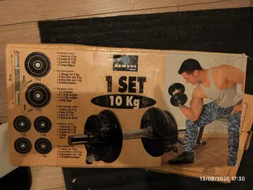 2 sets haltères Domyos 10kg