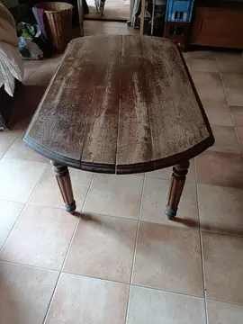 table ovale en bois